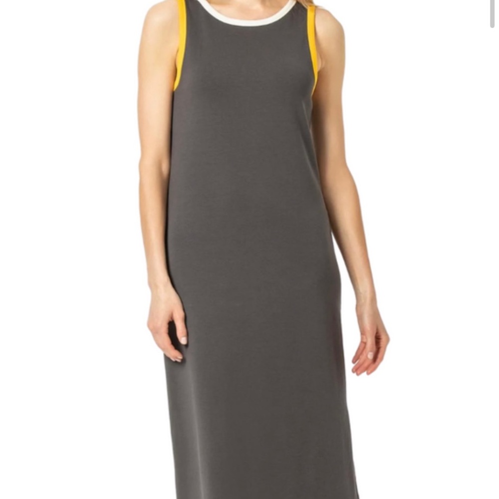 Lilla P side slit maxi in dolphin dress sz small